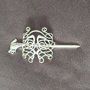Free With Purchase Celtic Knot Hair Pin – Silver Tone Viking Style.